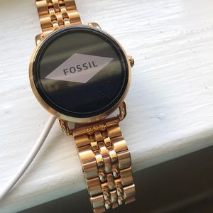Rose Gold Fossil Q Wanderer